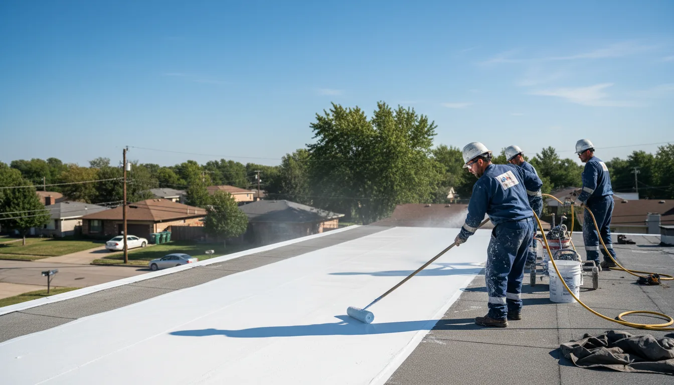 Commercial roof coating in Farrell, PA near me